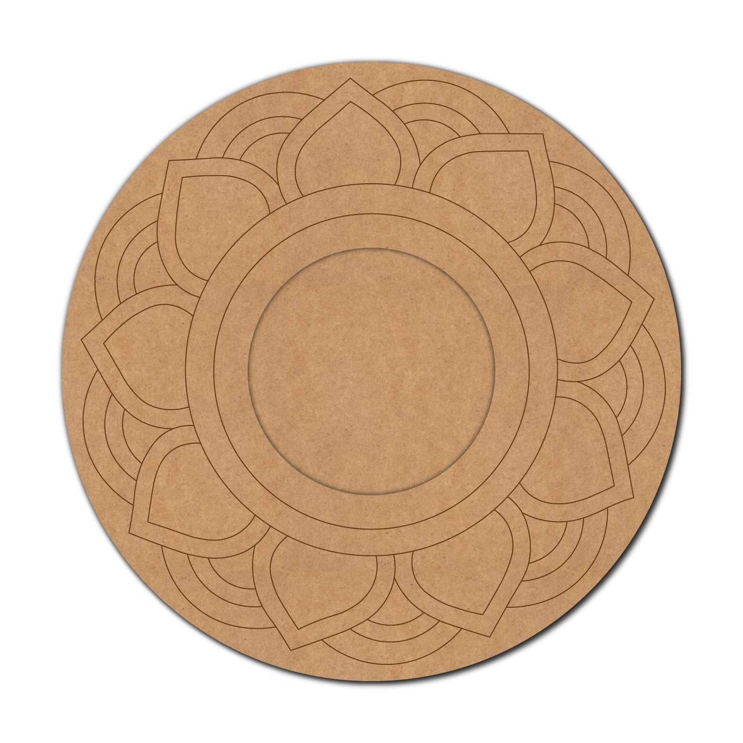 Mandala Diya Tealight Holder Pre Marked MDF Design 13