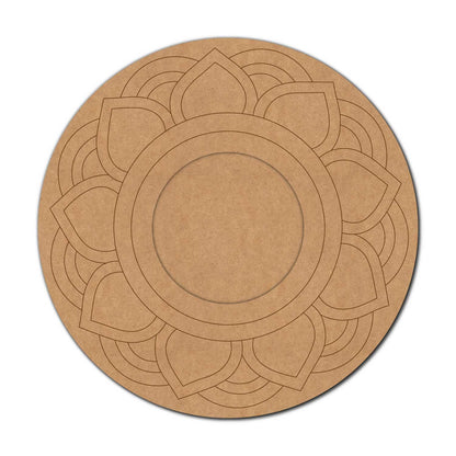Mandala Diya Tealight Holder Pre Marked MDF Design 13