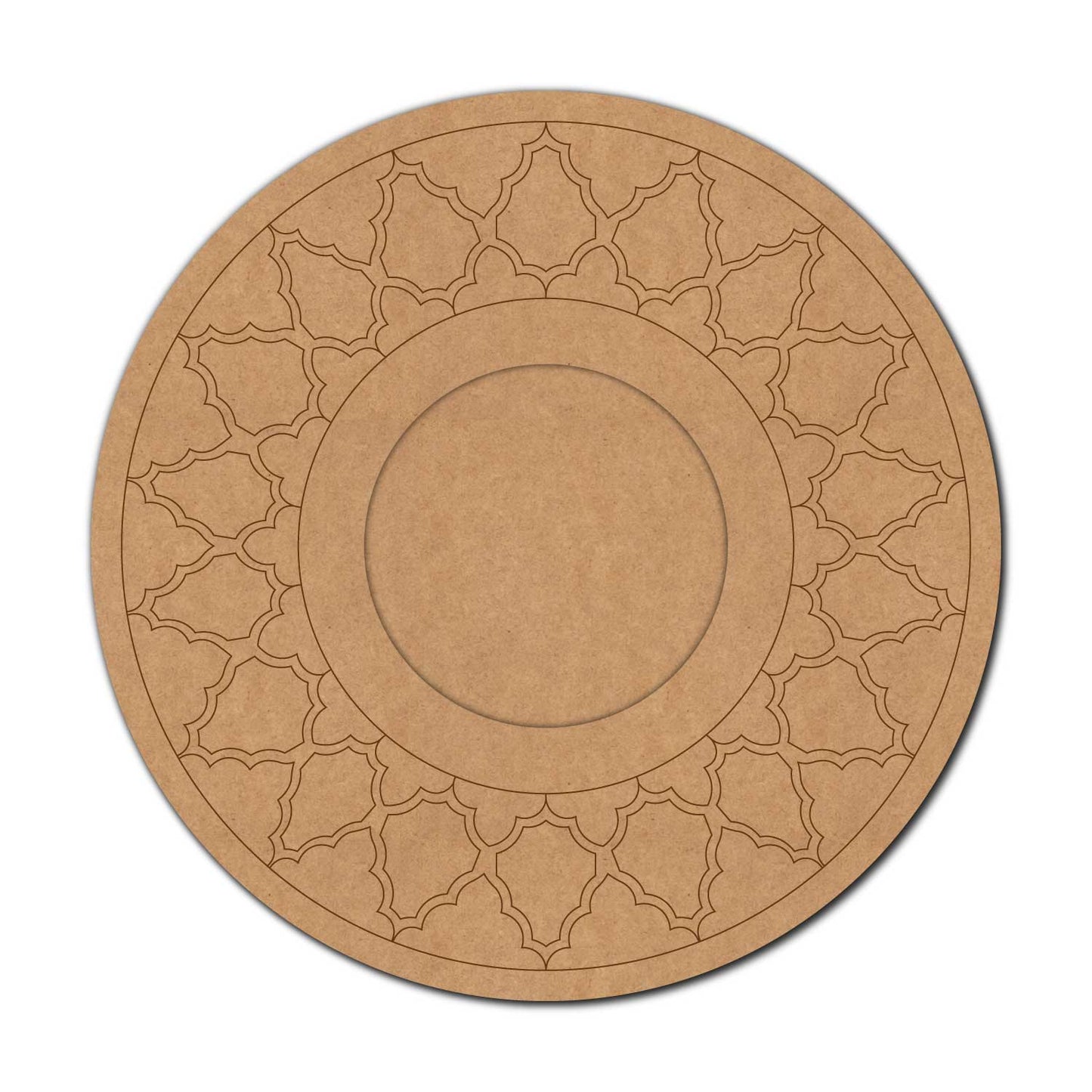 Mandala Diya Tealight Holder Pre Marked MDF Design 14