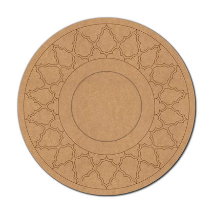 Mandala Diya Tealight Holder Pre Marked MDF Design 14