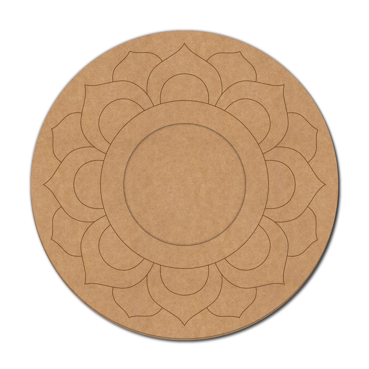 Mandala Diya Tealight Holder Pre Marked MDF Design 15