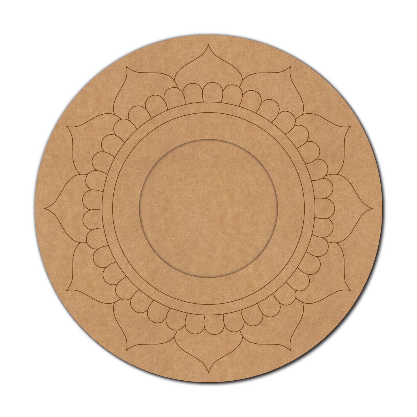 Mandala Diya Tealight Holder Pre Marked MDF Design 17