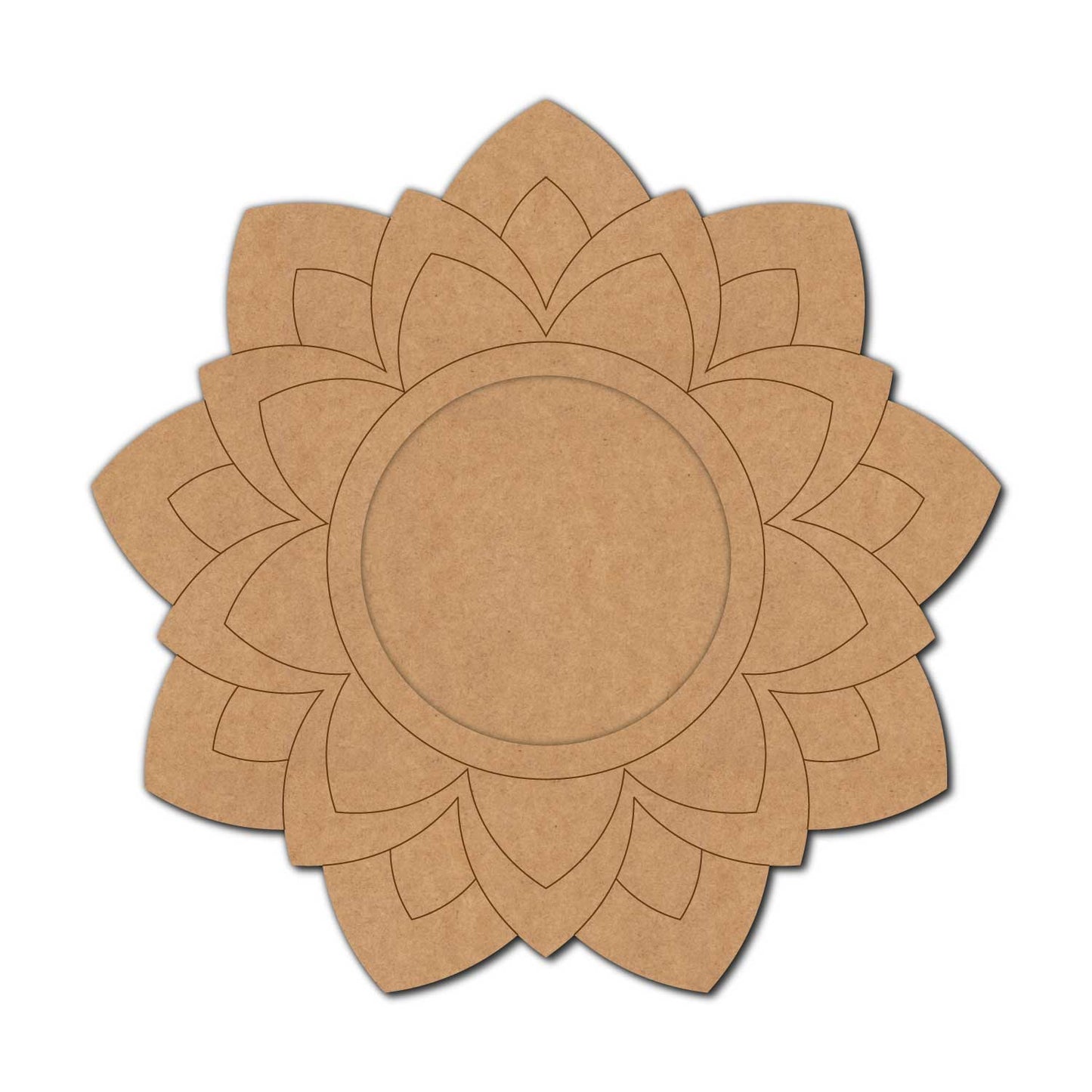 Mandala Diya Tealight Holder Pre Marked MDF Design 18