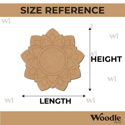 Mandala Diya Tealight Holder Pre Marked MDF Design 18