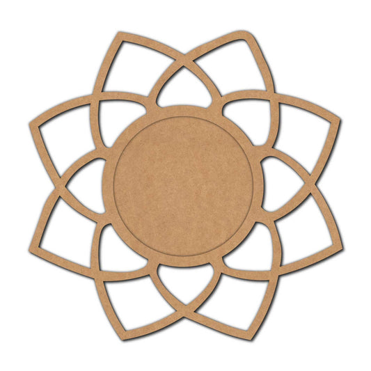 Mandala Diya Tealight Holder Pre Marked MDF Design 19