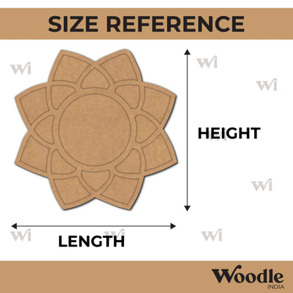 Mandala Diya Tealight Holder Pre Marked MDF Design 20
