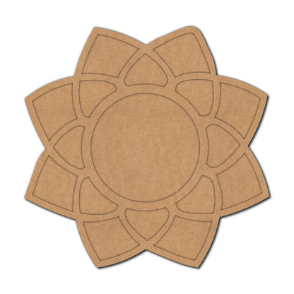 Mandala Diya Tealight Holder Pre Marked MDF Design 20