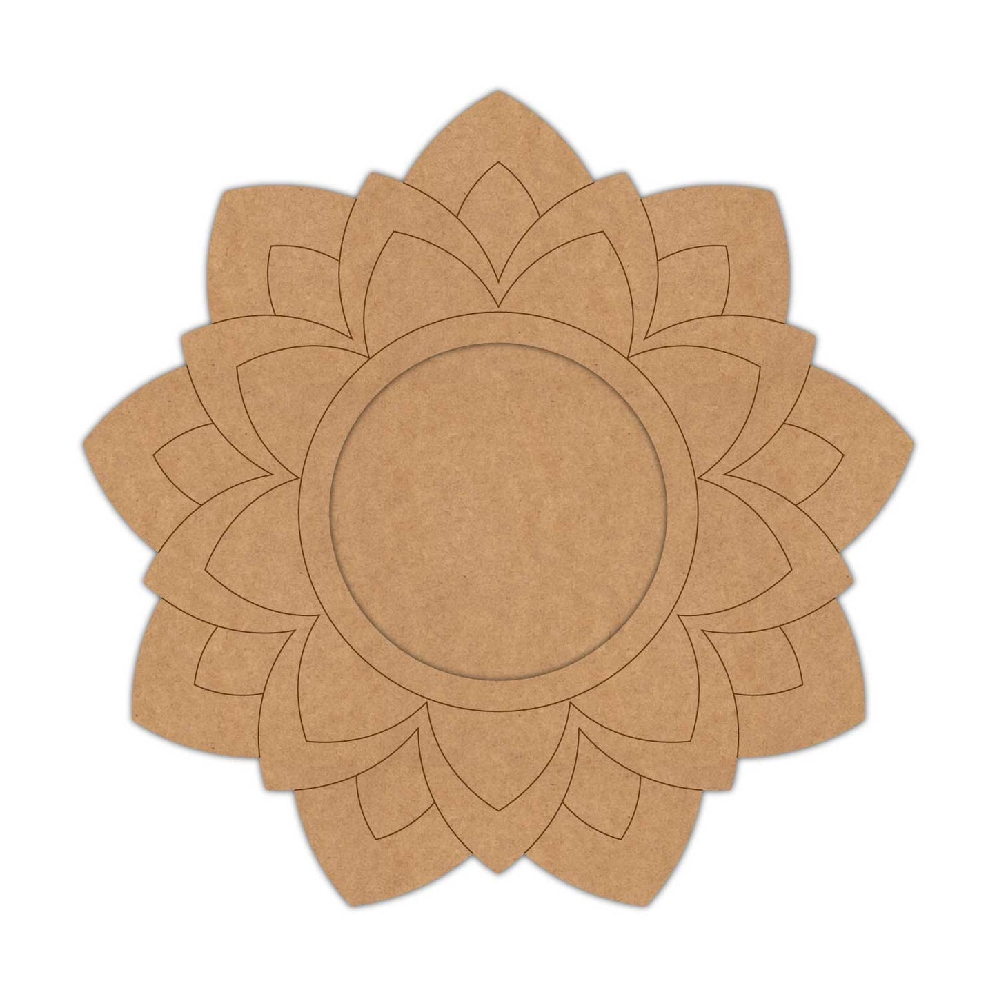 Mandala Diya Tealight Holder Pre Marked MDF Design 21