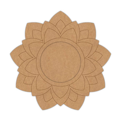 Mandala Diya Tealight Holder Pre Marked MDF Design 21