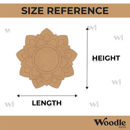 Mandala Diya Tealight Holder Pre Marked MDF Design 21
