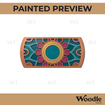 Mandala Diya Tealight Holder Pre Marked MDF Design 24