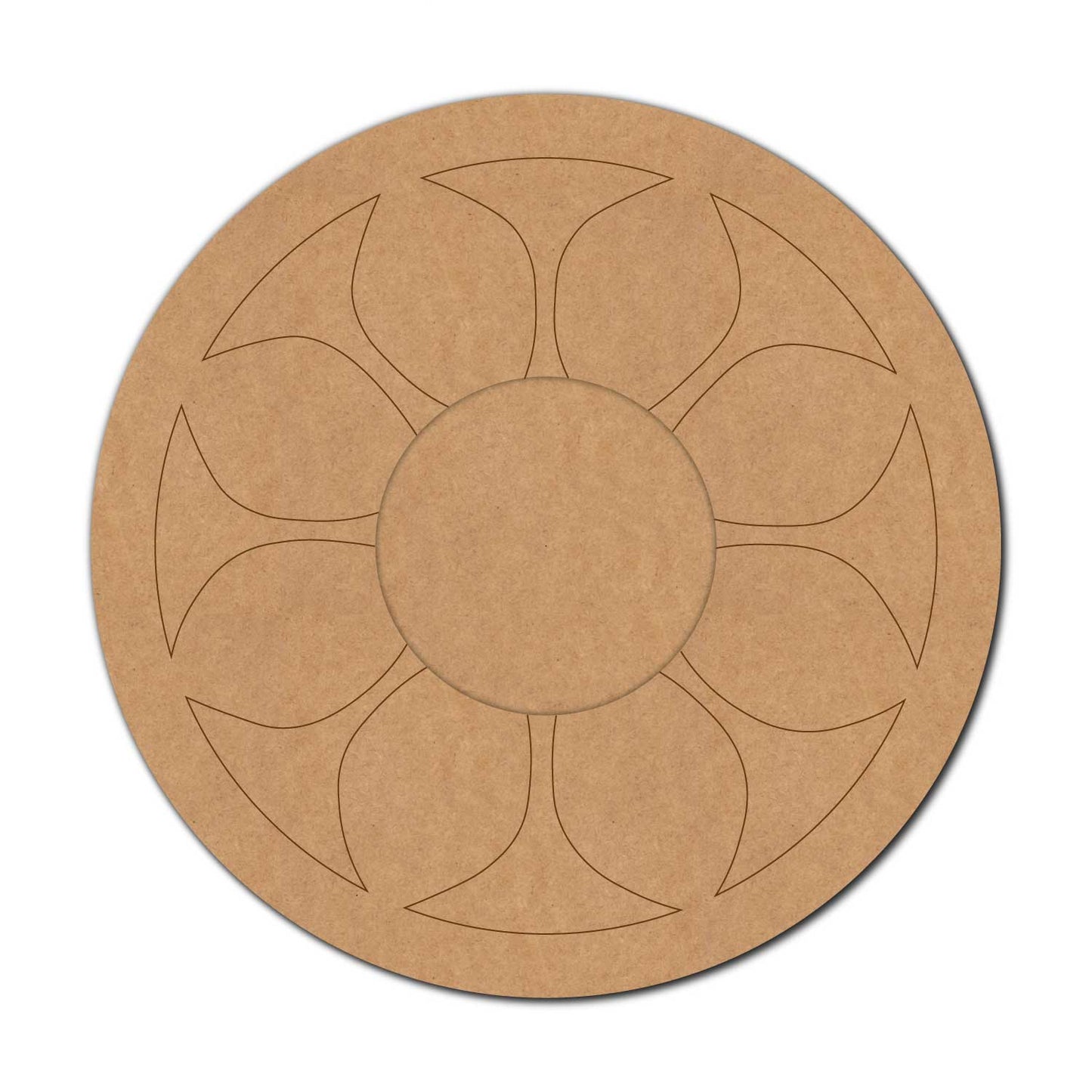 Mandala Diya Tealight Holder Pre Marked MDF Design 26