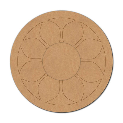 Mandala Diya Tealight Holder Pre Marked MDF Design 26