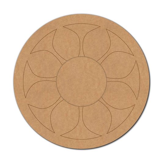 Mandala Diya Tealight Holder Pre Marked MDF Design 26