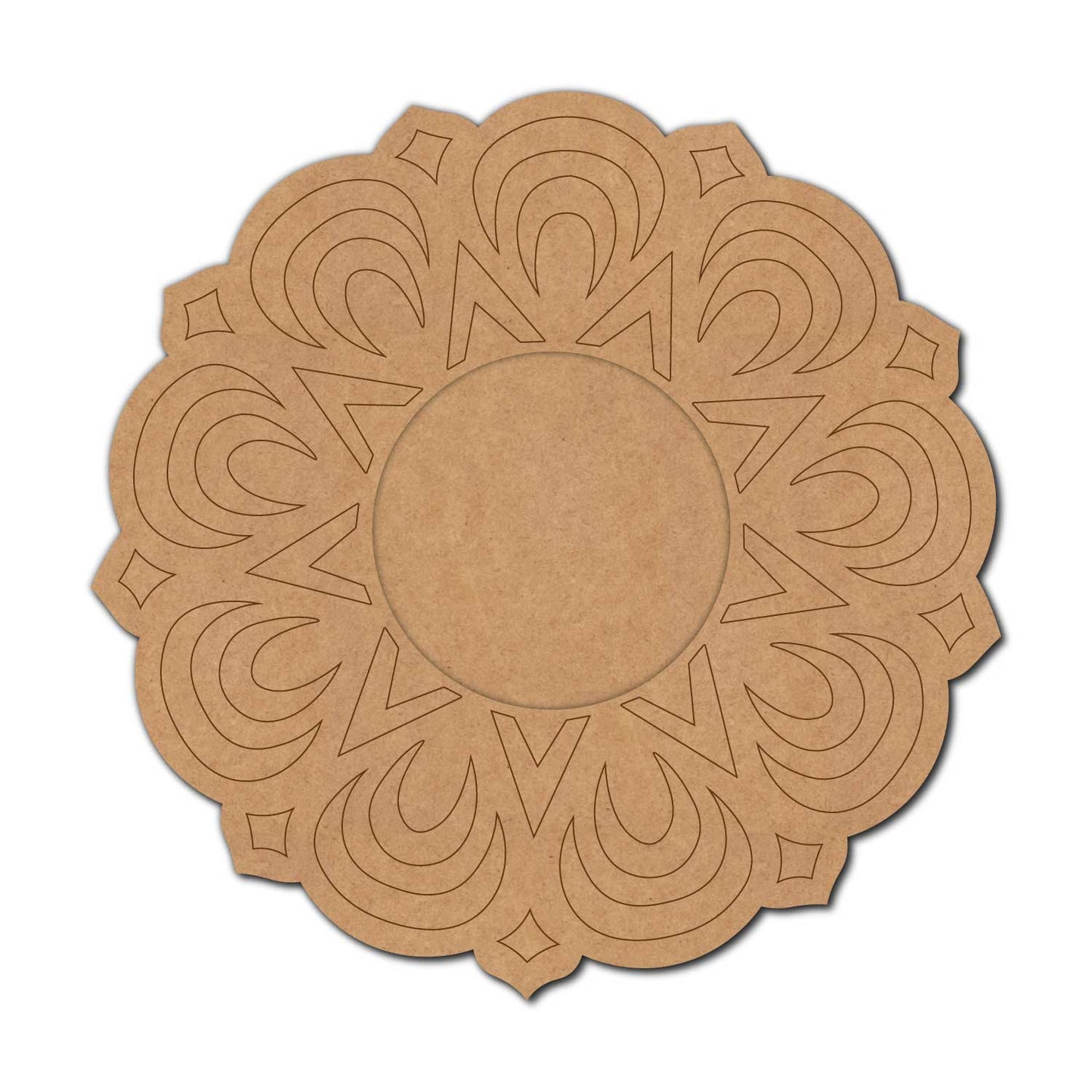 Mandala Diya Tealight Holder Pre Marked MDF Design 27