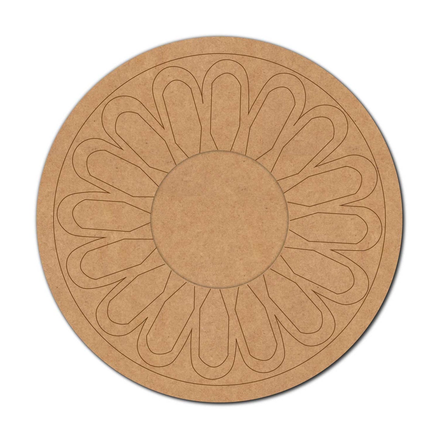 Mandala Diya Tealight Holder Pre Marked MDF Design 28