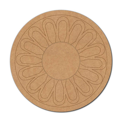 Mandala Diya Tealight Holder Pre Marked MDF Design 28