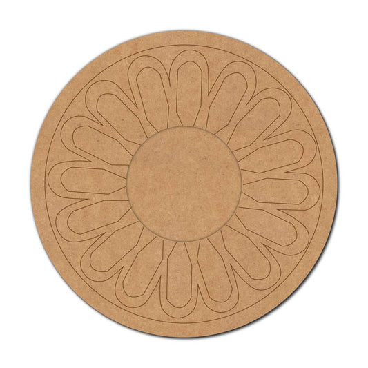 Mandala Diya Tealight Holder Pre Marked MDF Design 28