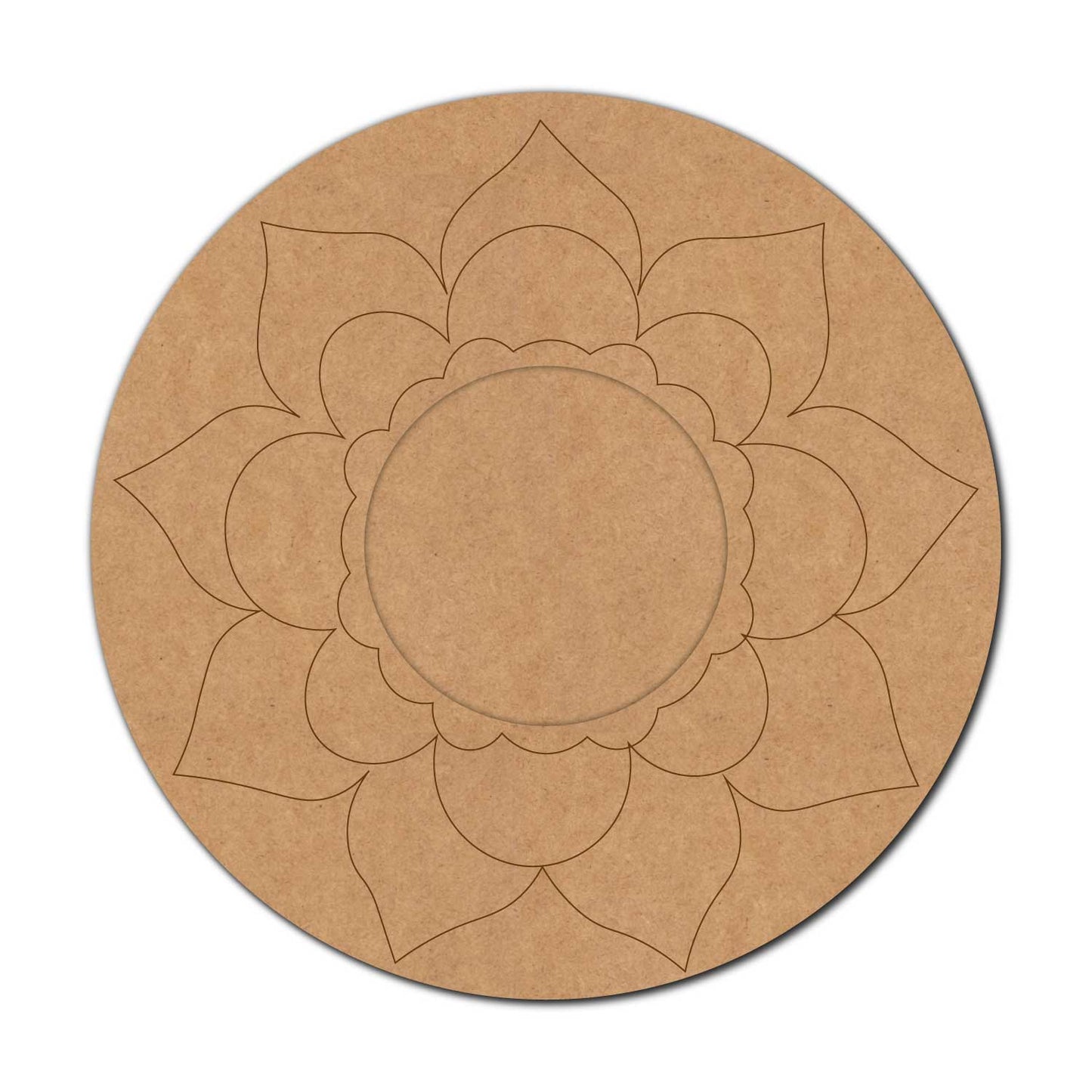 Mandala Diya Tealight Holder Pre Marked MDF Design 29