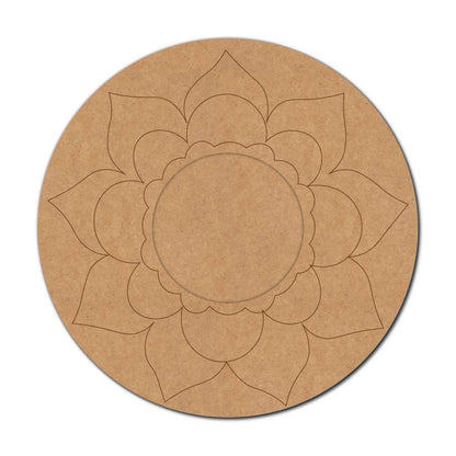 Mandala Diya Tealight Holder Pre Marked MDF Design 29