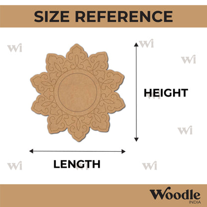 Mandala Diya Tealight Holder Pre Marked MDF Design 31