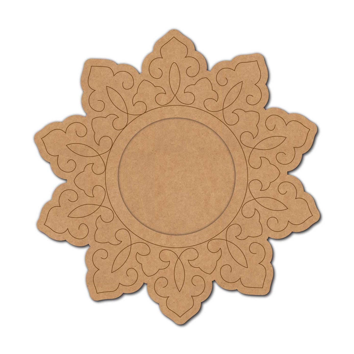 Mandala Diya Tealight Holder Pre Marked MDF Design 31