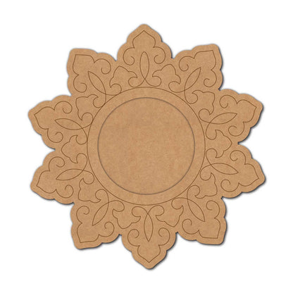 Mandala Diya Tealight Holder Pre Marked MDF Design 31