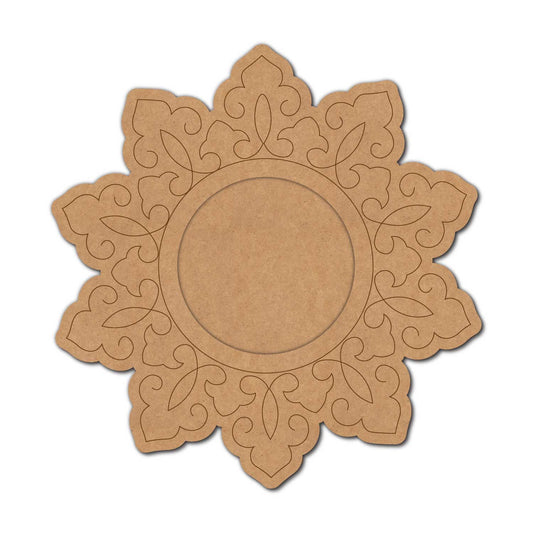 Mandala Diya Tealight Holder Pre Marked MDF Design 31