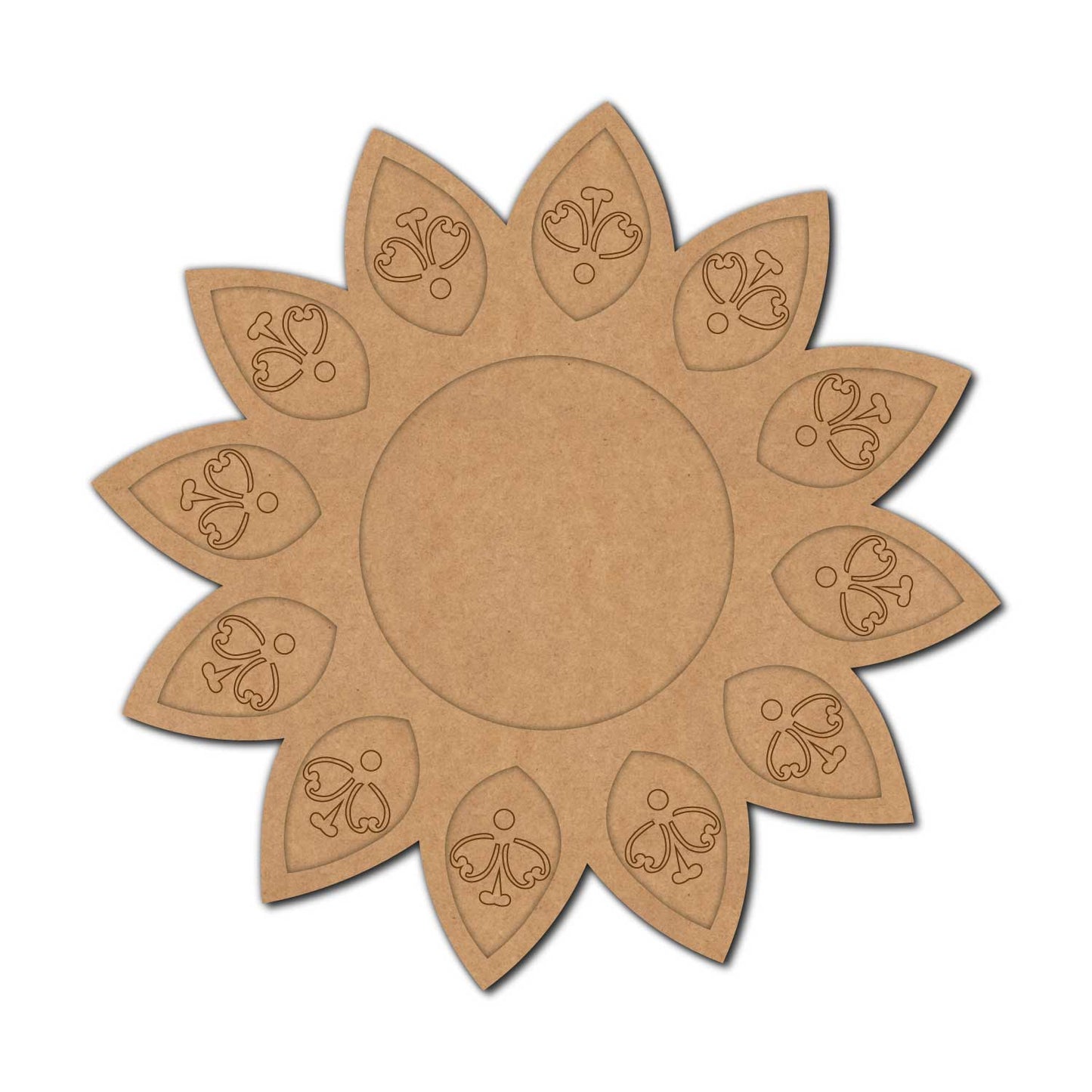 Mandala Diya Tealight Holder Pre Marked MDF Design 32