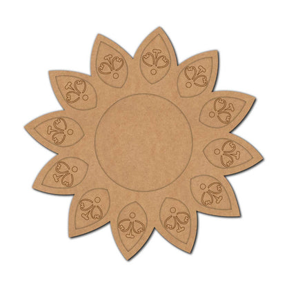 Mandala Diya Tealight Holder Pre Marked MDF Design 32