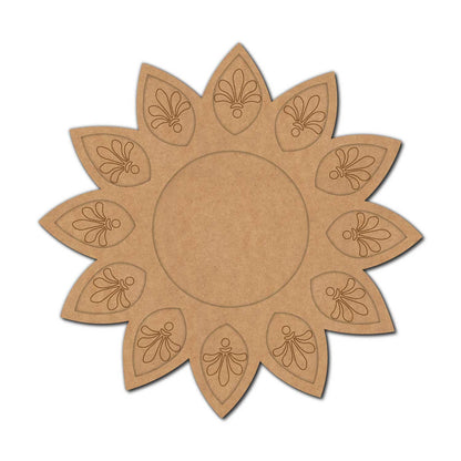 Mandala Diya Tealight Holder Pre Marked MDF Design 33