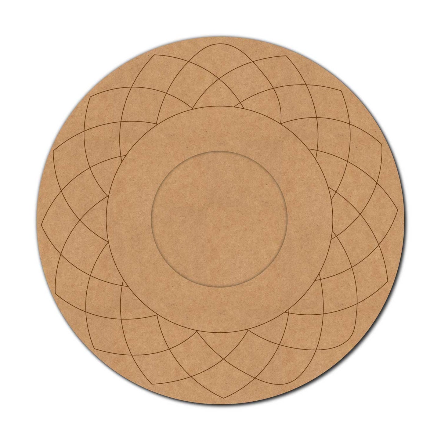 Mandala Diya Tealight Holder Pre Marked MDF Design 35