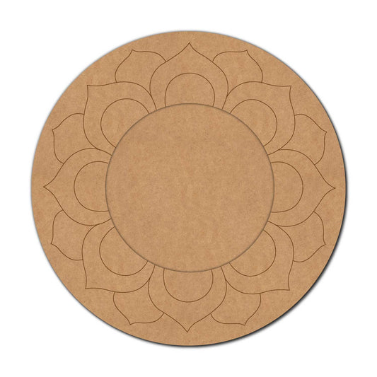 Mandala Diya Tealight Holder Pre Marked MDF Design 38
