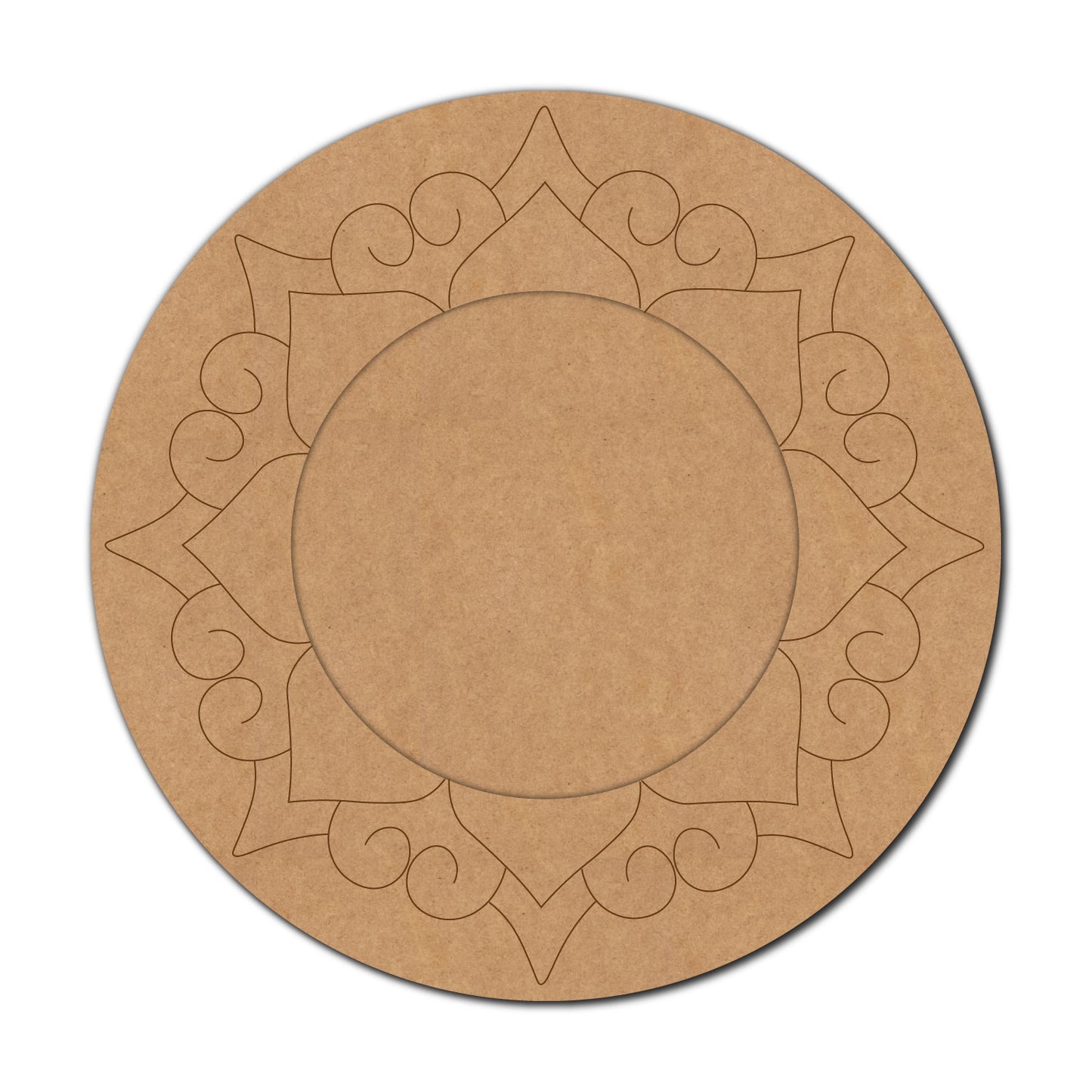Mandala Diya Tealight Holder Pre Marked MDF Design 40