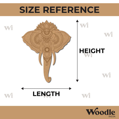 Mandala Elephant Pre Marked MDF Design 2