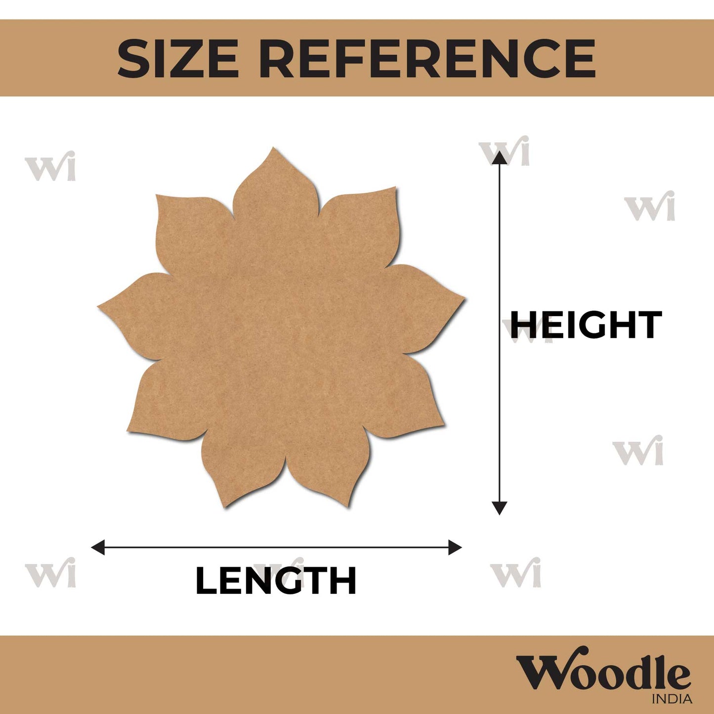 Mandala Flower Cutout MDF Design 1