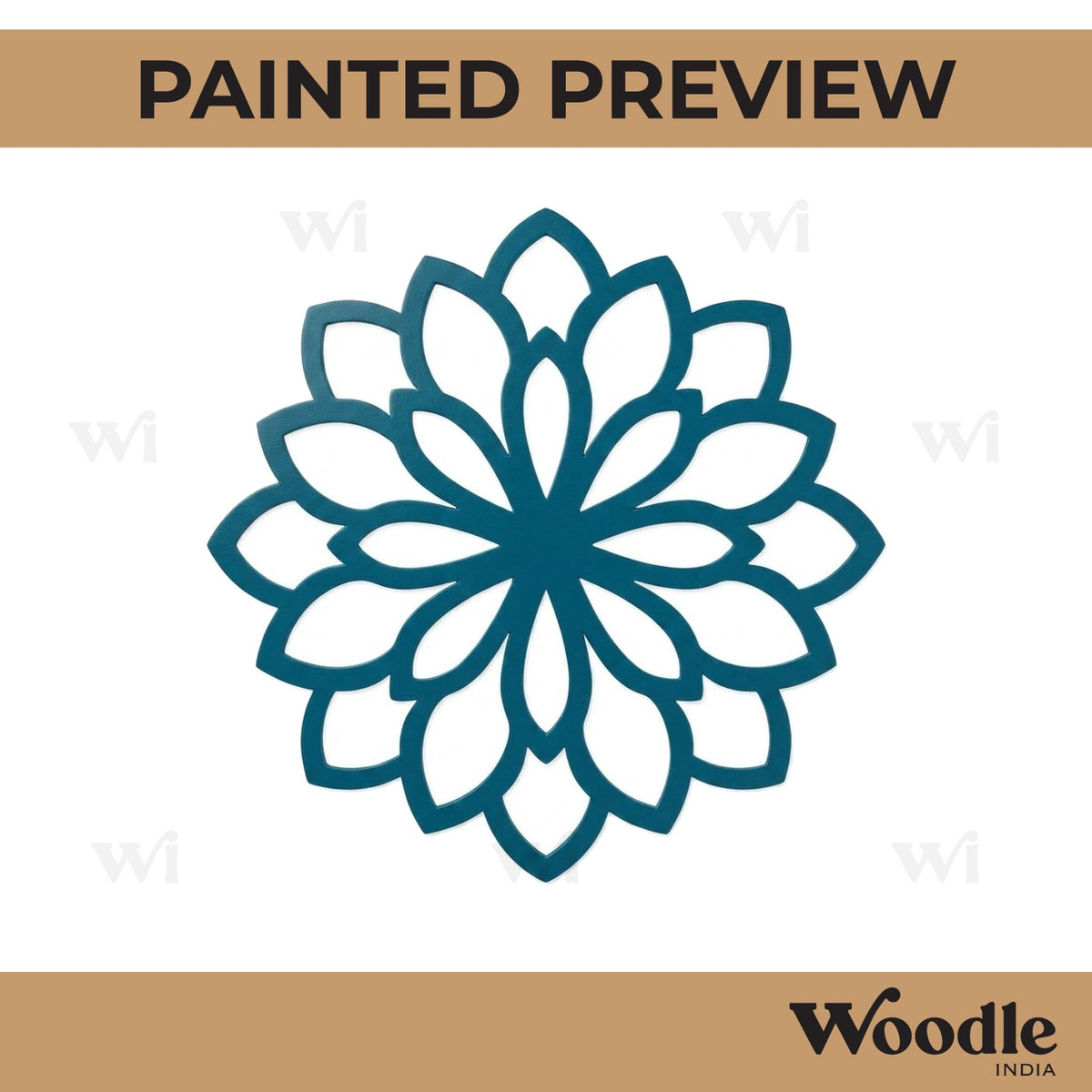 Mandala Flower Cutout MDF Design 2