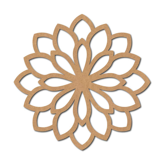 Mandala Flower Cutout MDF Design 2
