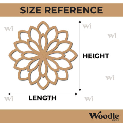Mandala Flower Cutout MDF Design 2