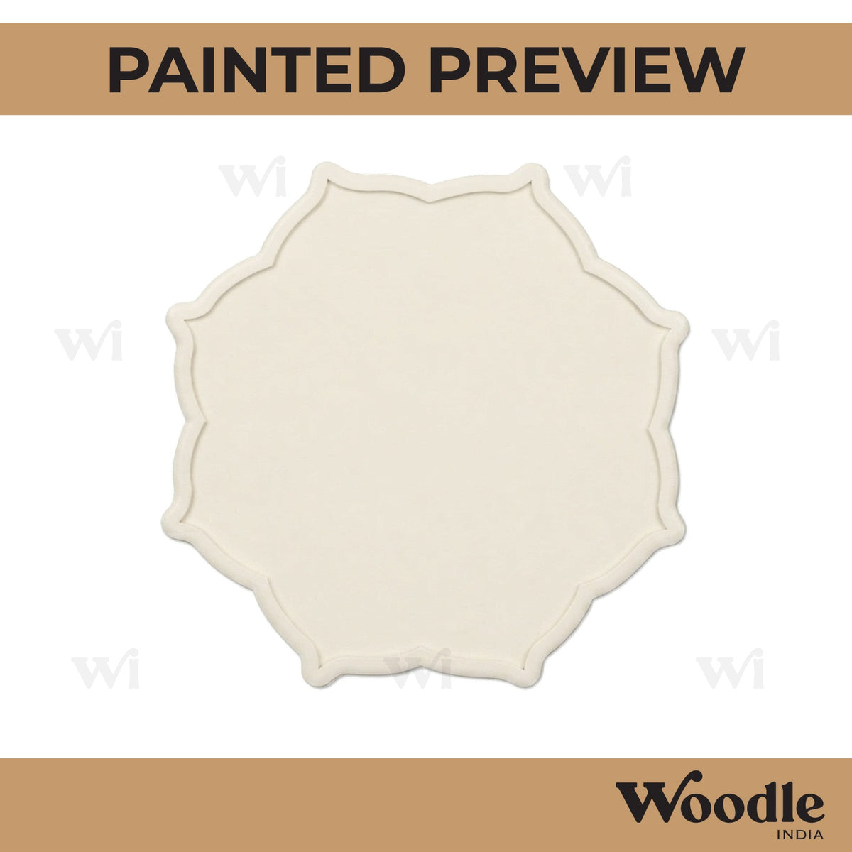 Mandala Frame Ring Base MDF Design 1