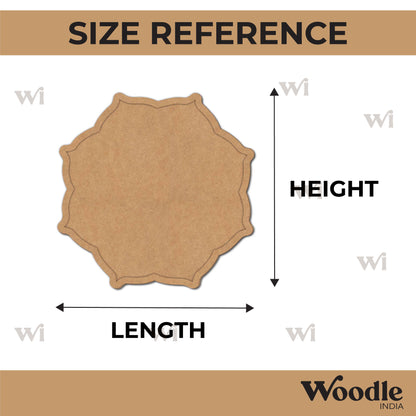 Mandala Frame Ring Base MDF Design 1