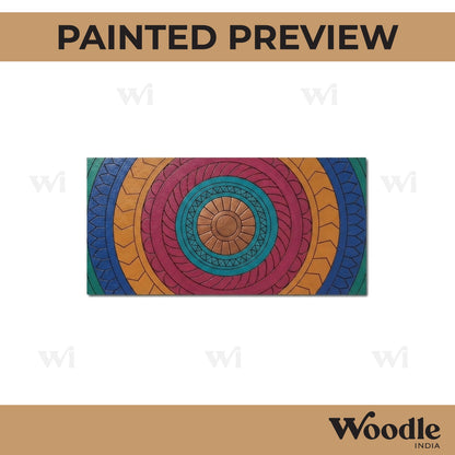 Mandala Lippan Art Pre Marked Rectangle MDF Design 1