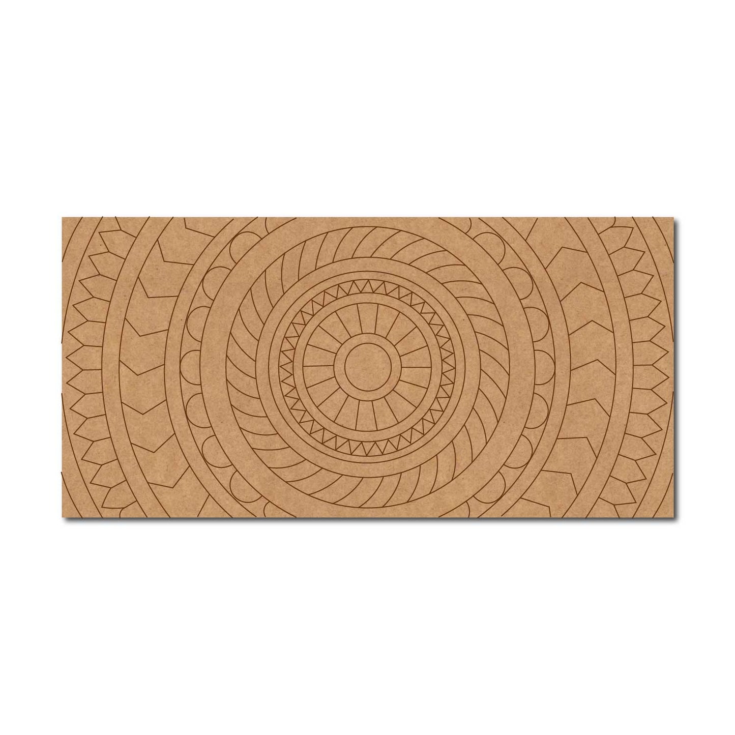 Mandala Lippan Art Pre Marked Rectangle MDF Design 1