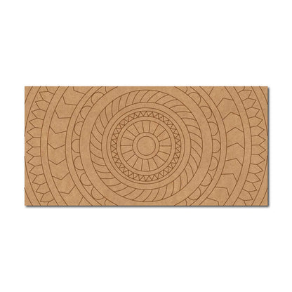 Mandala Lippan Art Pre Marked Rectangle MDF Design 1