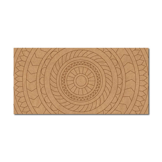 Mandala Lippan Art Pre Marked Rectangle MDF Design 1
