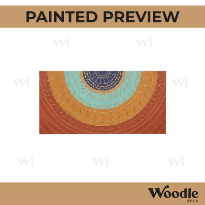 Mandala Lippan Art Pre Marked Rectangle MDF Design 2