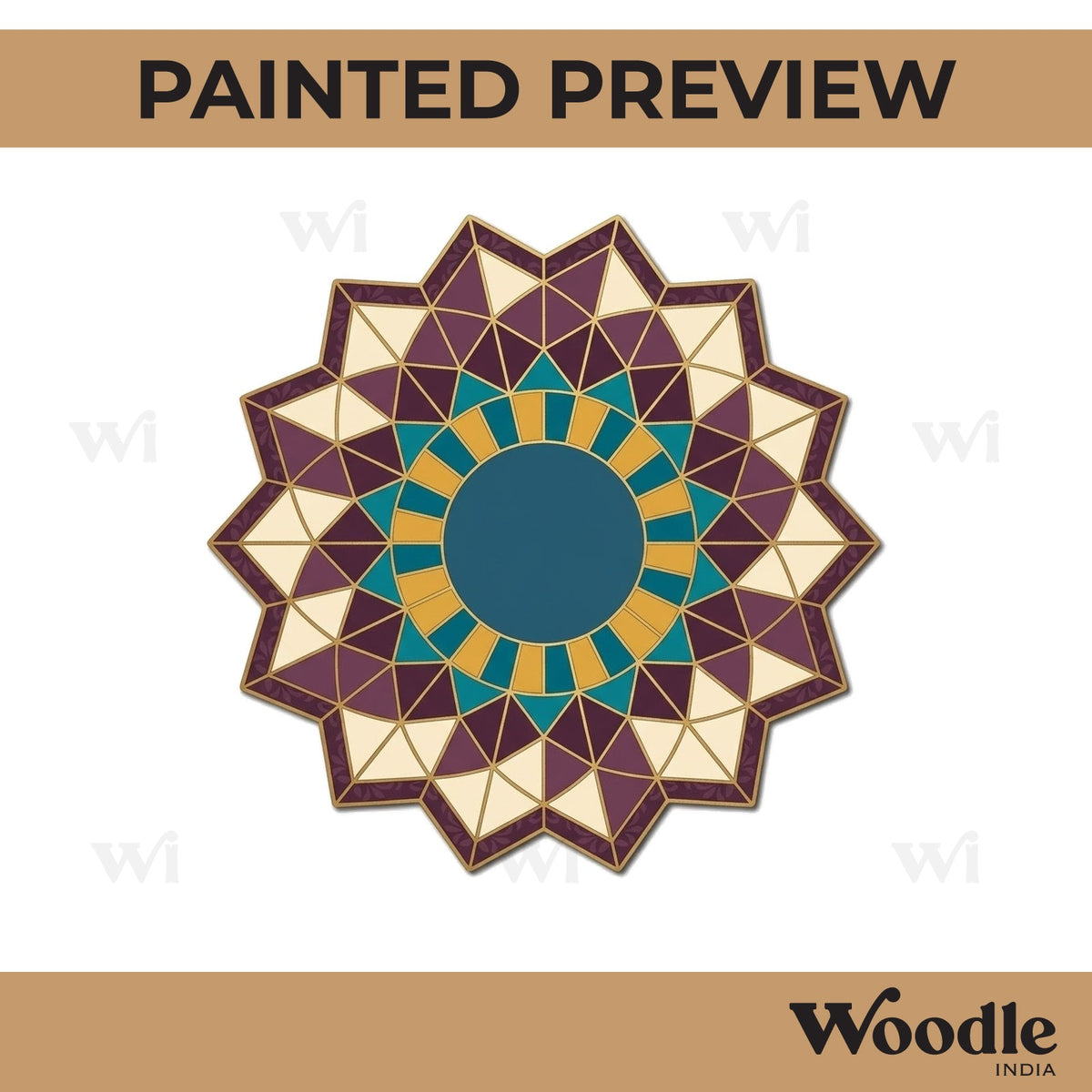 Mandala Pre Marked Base MDF Design 11