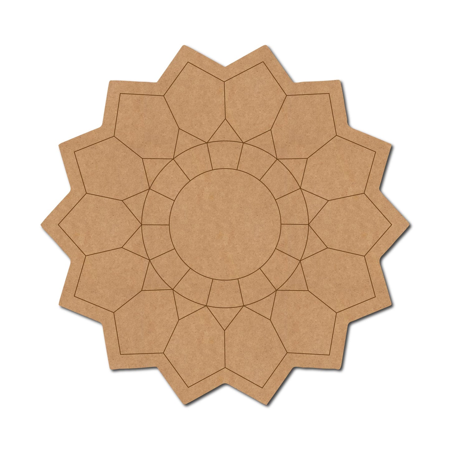 Mandala Pre Marked Base MDF Design 11