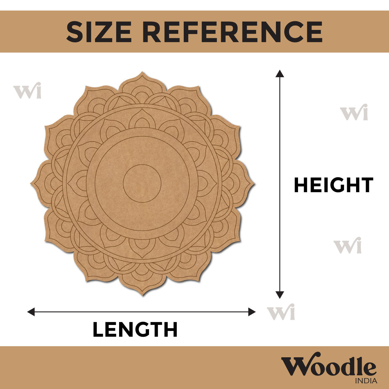 Mandala Pre Marked Base MDF Design 12