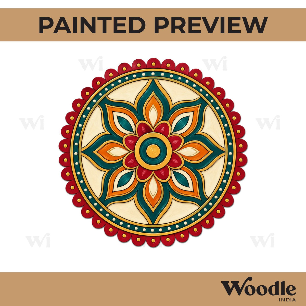 Mandala Pre Marked Base MDF Design 15
